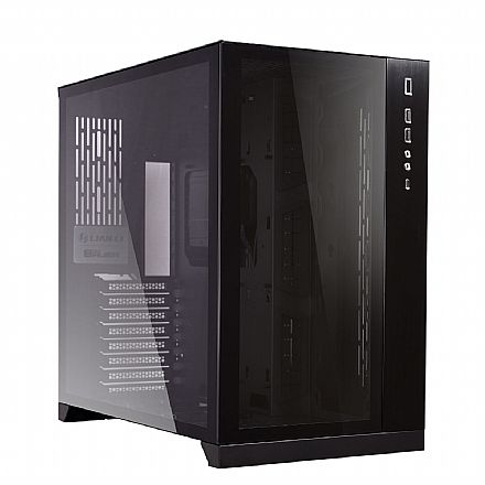 Gabinete - Gabinete Gamer Aquário Lian Li O11 Dynamic - Lateral e Frontal em Vidro Temperado - USB-C - USB 3.1 - E-ATX - Preto