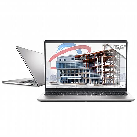Notebook - Notebook Dell Inspiron i15-i1300-A20S - Intel i7 1355U, RAM 16GB, SSD 512GB, GeForce MX550, Tela 15.6" Full HD, Windows 11 - Prata - Outlet