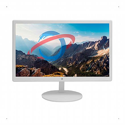 Monitor - Monitor 20" BPC M20KWB - Resolução 1600 x 900 - 75Hz - Branco - HDMI/VGA