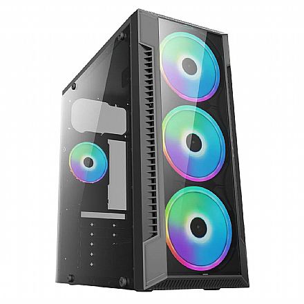 Gabinete - Gabinete Gamer BPC - Lateral em Vidro - USB 3.0 - Preto - BPC-C3147