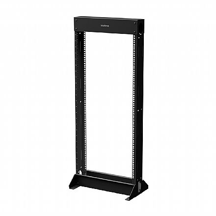 Servidor - Rack Aberto 19" 24U x 515 mm Intelbras - para Piso - Preto - RT 24