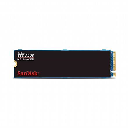 SSD - SSD M.2 1TB Sandisk Plus - NVMe - Leitura 3200MB/s - Gravação 2500MB/s - SDSSDA3N-1T00-G26