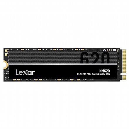 SSD - SSD M.2 1TB Lexar NM620 - NVMe - Leitura 3500MB/s Gravação 3000MB/s - LNM620X001T-RNNNU