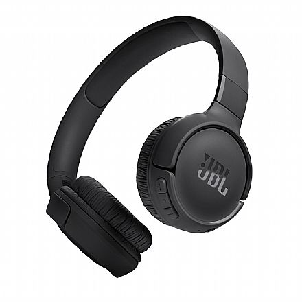 Fone de Ouvido - Fone de Ouvido Bluetooth JBL Tune T520 BT - Dobrável - Pure Bass - com Microfone - Preto - JBLT520BTBLK