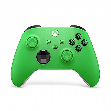 Joystick & Volante - Controle Microsoft Xbox Series - Sem Fio com Bluetooth - Velocity Green - QAU-00090