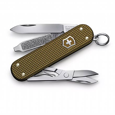 Ferramenta - Canivete Victorinox Classic SD Alox Terra Edição Limitada - com 5 funções - Marrom - 0.6221.L24