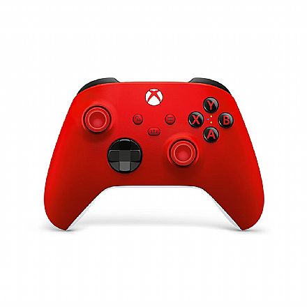 Joystick & Volante - Controle Microsoft Xbox Series - Sem Fio com Bluetooth - Pulse Red - QAU-00082
