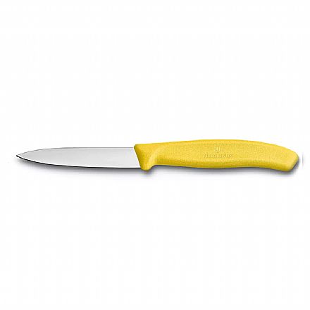 Acessórios - Faca Victorinox Swiss Classic - Lâmina Lisa - 8 cm - Amarelo - 6.7606.L118