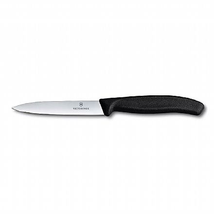 Acessórios - Faca Victorinox Swiss Classic - Lâmina Lisa - 10 cm - Preta - 6.7703