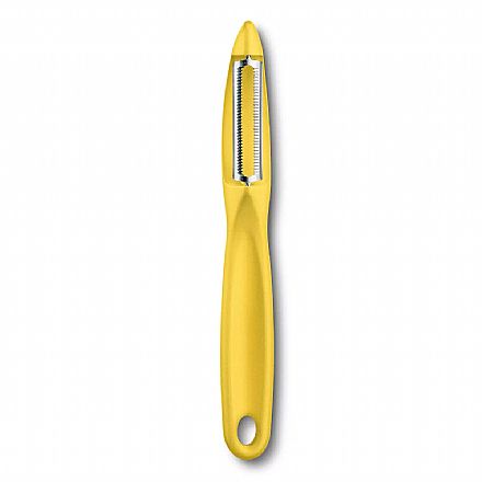 Acessórios - Descascador Doméstico Victorinox Universal - Lâmina Micro Serrilhada - Ideal para frutas e vegetais com casca macia ou dura - Amarelo - 7.6075.8