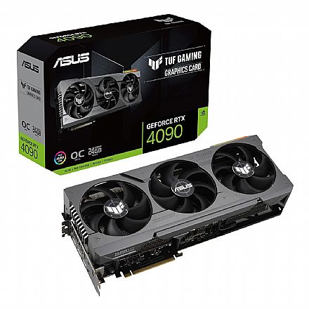 Placa de Vídeo - GeForce RTX 4090 24GB GDDR6X 384bits - Asus TUF Gaming OC Edition - 90YV0IE0-M0NA00