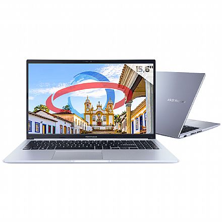 Notebook - Notebook Asus Vivobook 15 X1502ZA-BQ1758W - Intel i5 12450H, RAM 12GB, SSD 256GB, Tela 15.6" Full HD, Windows 11 - Icelight Silver