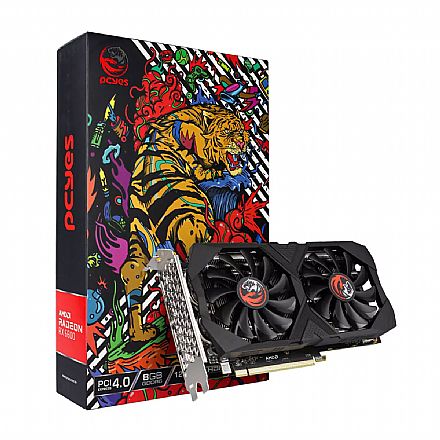 Placa de Vídeo - AMD Radeon RX 6600 8GB GDDR6 128bits - PCYes Graffiti Series PJRX6600GR68GBGS