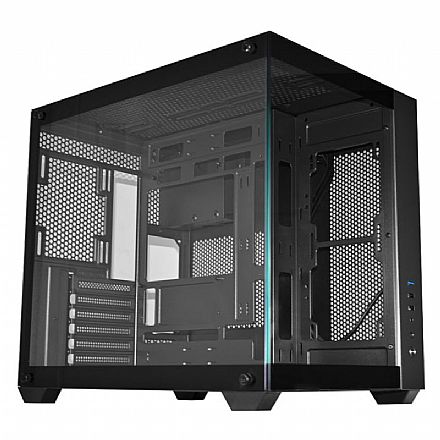 Gabinete - Gabinete Gamer K-Mex Hammerhead Shark CGSYH6 - Lateral e Frontal em Vidro - ATX - Preto