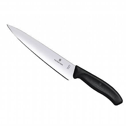 Acessórios - Faca Victorinox Chef Swiss Classic - Lâmina Extremamente Afiada - 19 cm - Preta - 6.8003.19G