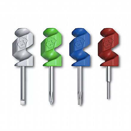 Ferramenta - Miniferramentas Victorinox Colors - com 4 Ferramentas - Chave Phillips, Torx, Fenda, SIM - 2.1201.4