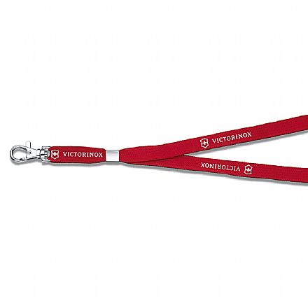 Acessórios - Cordão de Pescoço Victorinox - com Gancho - Vermelho - 4.1879