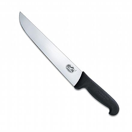 Acessórios - Faca Victorinox Fibrox Profissional - Lâmina Reta - Certificação NSF - 18 cm - Preta - 5.5203.28