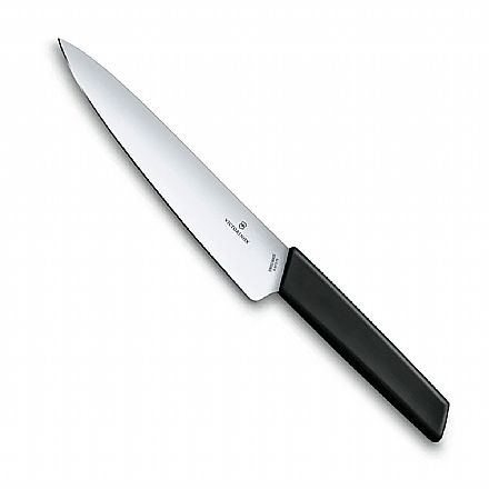 Acessórios - Faca Victorinox Swiss Modern - Lâmina Lisa - 19 cm - Preta - 6.9013.19B