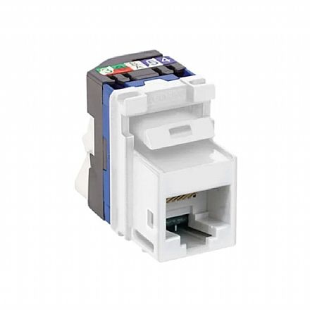 Acessórios para rede - Conector Fêmea RJ45 - Cat 5e - Keystone - Legrand - Branco - 33160