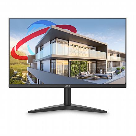 Monitor - Monitor 27" AOC 27B1HM - Full HD VA - 75Hz - Suporte VESA - HDMI/VGA