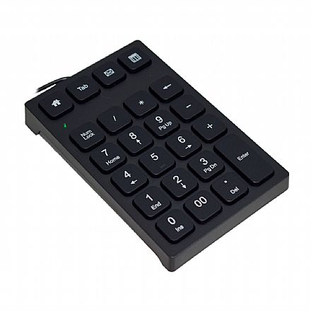 Teclado - Teclado Numérico K-Mex KP-2403 - USB - Preto
