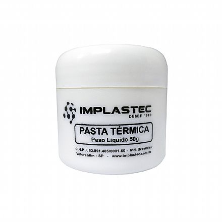 Pasta térmica - Pasta Térmica Implastec - Pote 50g