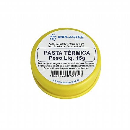 Pasta térmica - Pasta Térmica Implastec - Pote 15g