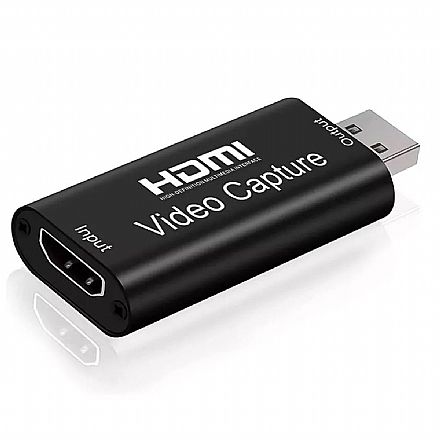 USB Captura de Video USB - Entrada HDMI - 4K - 1080P - Ideal para Lives e Stream - MS118 Captura de TV/Video - USB Captura de Video USB - Entrada HDMI - 4K - 1080P - Ideal para Lives e Stream - MS118