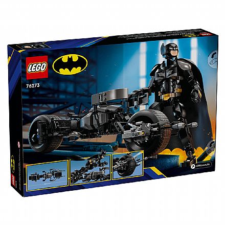 Brinquedo - LEGO DC Super Heroes - Figura de Construção do Batman e a Moto Bat-Pod - 76273