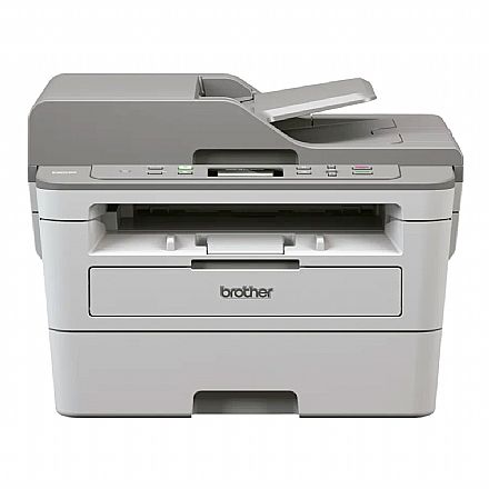 Multifuncional - Multifuncional Brother Laser DCP-B7535DW - Duplex Frente e Verso - ADF para 50 folhas - USB, Ethernet, Wi-Fi - Imprime via Celular - Impressora, Copiadora e Scanner