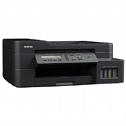 Multifuncional - Multifuncional Brother Tanque de Tinta InkBenefit DCP-T820DW - Duplex Frente e Verso - ADF 20 folhas - USB, Ethernet, Wi-Fi - Imprime via Celular - Impressora, Copiadora e Scanner