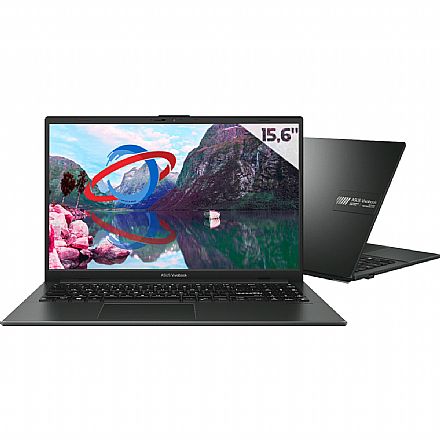 Notebook - Notebook Asus Vivobook Go E1504FA-NJ1290 - Ryzen 3 7320U, RAM 4GB, SSD 256GB, Tela 15.6" Full HD, Windows 11 Pro - Mixed Black