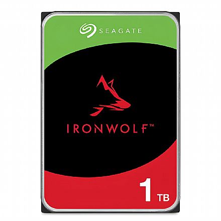 HD (Disco Rígido) - HD 1TB NAS SATA - 5400RPM - 256MB Cache - Seagate IronWolf - ST1000VN008