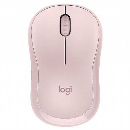 Mouse - Mouse sem Fio Logitech M240 Silent - Bluetooth - 4000dpi - Ambidestro - Rosa - 910-007117