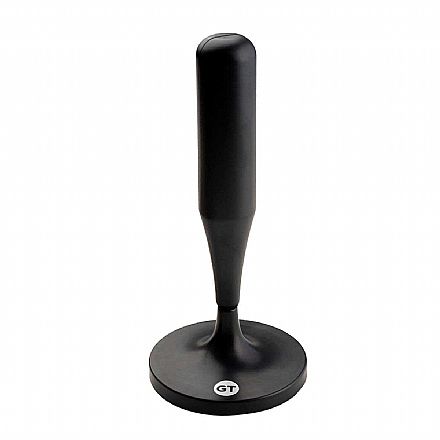 Acessórios para TV - Antena para TV Digital Interna - Omnidirecional - Cabo 2.5 metros - Base Magnética - Goldentec GT-ATV2
