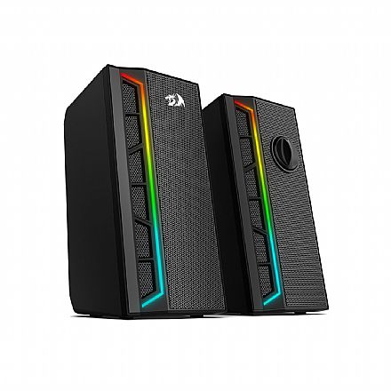 Caixa de Som - Caixa de Som Gamer Redragon GS580 Calliope RGB - 3W - Design Compacto - Conector P2 e USB