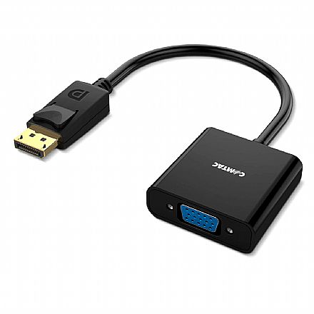 Cabo & Adaptador - Cabo Conversor DisplayPort para VGA - 15cm (DisplayPort M X VGA F) - Comtac 22129469