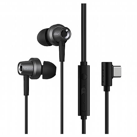 Fone de Ouvido - Fone de Ouvido Intra Auricular Edifier GM260 Plus - Microfone - USB-C - Preto