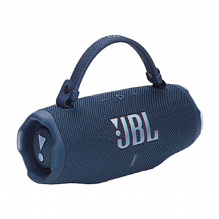 Caixa de Som - Caixa de Som Portátil JBL Charge 6 - Bluetooth - À Prova D`água - 30W RMS - Até 28 horas de reprodução - Auracast - Azul - JBLCHARGE6BLUBR