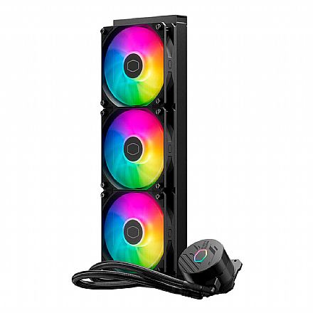 Water Cooler - Water Cooler MasterLiquid 360L Core ARGB - (AMD / Intel) - LED ARGB - Preto - Cooler Master MLW-D36M-A18PZ-R1