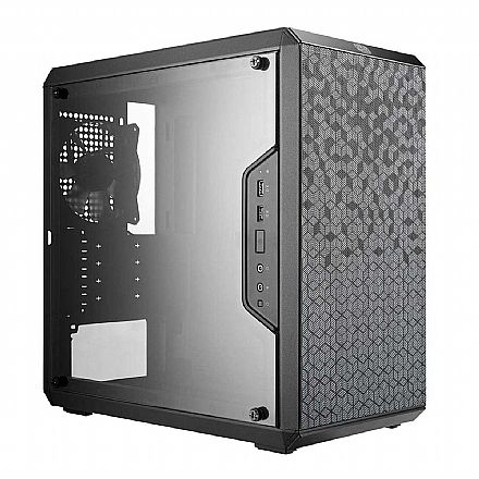 Gabinete - Gabinete Cooler Master Masterbox Q300L - Vidro Temperado - Painel Modular - Micro ATX - Preto - MCB-Q300L-KANN-S01
