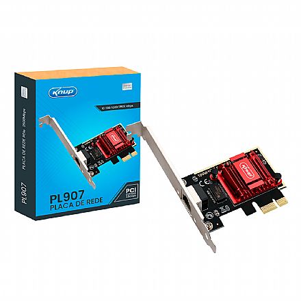 Placas e Adaptadores de rede - Placa de Rede PCI Express Knup PL907 - 1000/2500Mbps