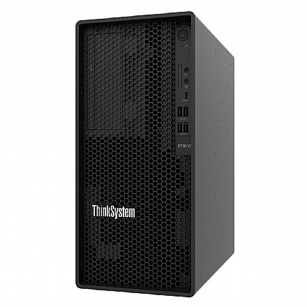 Servidor - Servidor Lenovo ThinkSystem ST50 V2 - Intel Xeon E-2324G, RAM 32GB ECC, HD 2TB - 7D8JS0SG00