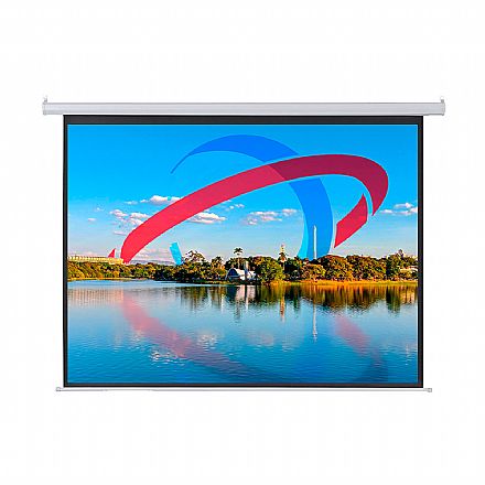 Projetor - Tela de Projeção Retrátil 100" - 203 x 152 cm - Formato 4:3 - Multilaser AC437