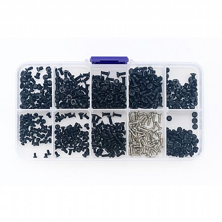 Ferramenta - Kit de Parafusos - 500 unidades - M2, M2.5, M3 - Ideal para Notebook