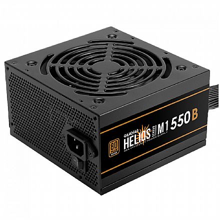 Fonte - Fonte 550W Gamdias Helios - Cabos Flat - Eficiência 85% - 80 PLUS® Bronze - M1-550B