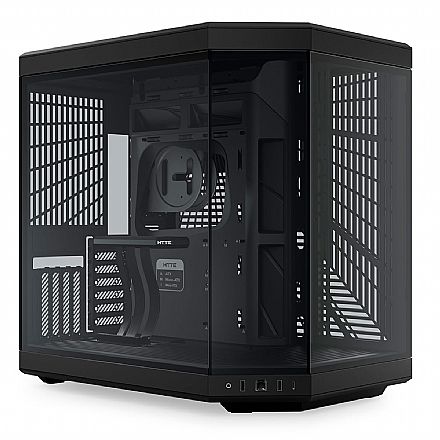 Gabinete - Gabinete Gamer Aquário Hyte Y70 - Até 10 Fans - Cabo Riser Incluso - E-ATX - Preto - CS-HYTE-Y70-B
