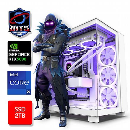 Computador Gamer - PC Gamer AlphaBit Yeti - Intel i9 14900K, 64GB, SSD 2TB NVMe, GeForce RTX 5090 32GB, Windows 11 Professional