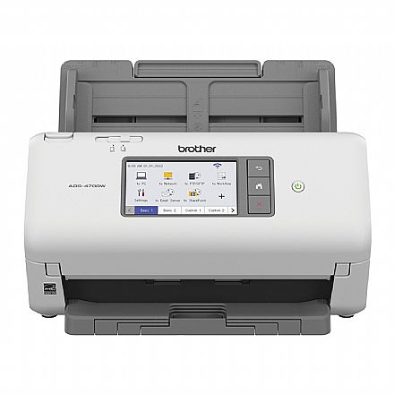 Scanner de Mesa Brother ADS 4700W - Digitalização Duplex - 1200dpi - 40ppm - USB, Wi-Fi e Ethernet - Bivolt Scanner - Scanner de Mesa Brother ADS 4700W - Digitalização Duplex - 1200dpi - 40ppm - USB, Wi-Fi e Ethernet - Bivolt